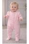 Baby Girl Romper with Lace and Ruffle Detail, Snap Fasteners, Long Sleeve Romper-13758- - 3