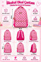 Primary School School Bag Pink Girl's Backpack 40X30X14 cm - 4