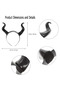 Halloween Demon Horn Headband Black Horn Hoop Headpiece Devil Horn Headdress Hair Accessories for Women Men Halloween Cosplay Dress Up Party Decoration - 5