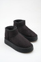 Elva Black Suede Fur Lined Thick Sole Women's Boots - 3