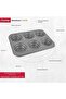 Bakemaster 2 Circle Cakelette Pan - 6