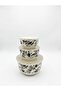 Scottish Series Enameled Triple Storage & Mixing Container with Lid 24 19 17 cm - 2