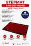 Moisture Absorber Dust Catcher Mud Scraper Pvc Base and Pvc Border Setra Red Steel Carpet Door Mat - 2