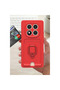 Xiaomi Redmi Note 14 Pro Plus Case Zuma Silicone with Business Card and Ring - Red - 2