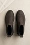 Anthracite Nubuck Genuine Leather Women's Elastic Boots Lightweight Casual Style New Season Women's Boots & Booties 100% Real Leather - 3