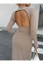 Rochie maxi, neagră - M - 2