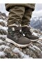 Children's Velcro and Elastic Laced Fur Non-Slip Flexible Light Sole Boots-Brown - 3