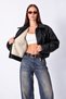 Premium Fur Lined Oversize Women's Leather Coat with Belt Detail