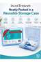 SmartTherapy 55-Piece First Aid Kit with 36 Waterproof Plasters, Adhesive Tape, Pharmapad & Pharmapore Dressings, Gauza Bandage, Scissors, Usage Guide & Reusable Blue Storage Case - 3