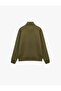 Printed Half Zipper Fleece-Lined Long Sleeve Mock Neck Sweatshirt - 2