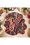 Sdtplus Leopard and Ancient Mosaic Patterned Modern Woven Base Decorative Carpet Sdtplus9 - 2