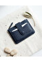 100% Genuine Leather Zippered and Snap-Fastened Small Size New Model Credit Card Holder and Wallet 11*8.5 - 3
