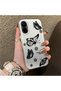 Realme C67 4g Compatible Simple Feel Case, Line Butterfly Daisy English Slogan Pattern