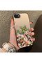 Pink Rose Flower Sea Phone Case Compatible with iPhone 7/8/Se 2020 2022, Flower Drawing Art Print