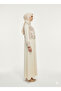 Rizqé Alabaster Blossom Beige Embroidered & Embellished Abaya - 3