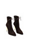 Genuine Suede Leather Women's Boots 381 Brown Suede (Brown Suede) - 2