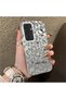 Samsung Galaxy S24 Compatible Gray Leopard Pattern Phone Case, Star English Art Print