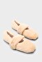 Talia Plush Buckle Ballerinas