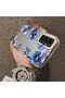 Samsung Galaxy A15 4G/5G Compatible Elegant Flower Case, Blue Flower Golden Branch Creative Flat Print - 2