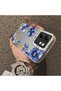 Infinix Smart 9 Compatible Elegant Flower Case, Blue Flower Golden Branch Creative Flat Print - 2
