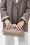 Mink Knitted Leather Chain Shoulder and Portfolio Bag - 2