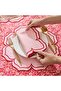 Pink Red Fiona Dinner Napkins 2 Pieces - 8