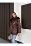 Belted Fur Lined Shawl Collar Puffer Quilted Coat - 5