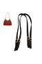 70-83X1.5 cm Black Color Double Bag Handle with Buckle Light Golden Metallic