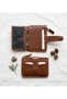 100% Genuine Leather Zippered and Snap-Fastened Small Size New Model Credit Card Holder and Wallet 11*8.5 - 2