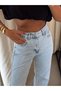 Classic Cut-Leg Jeans - Ice Blue - 6