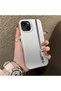 iPhone 13/14 Compatible Speed Race Style Case, Red Blue Vertical Stripe Racing English Motif