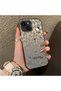iPhone 14 Plus/15 Plus Compatible Gray Leopard Pattern Phone Case, Star English Art Print