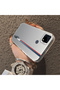 Realme C15/C25/C25S Compatible Speed Race Style Case, Red Blue Vertical Stripe Racing English Motif - 2