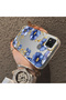 Redmi 9C/10A Compatible Elegant Flower Case, Blue Flower Golden Branch Creative Flat Print - 2