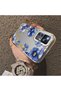 Mi 12T/12T Pro Compatible Elegant Flower Case, Blue Flower Golden Branch Creative Flat Print - 2