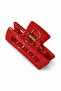 Rectangular model 6 cm acetate clip buckle - 2