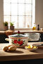 Enamel Pomegranate 24 cm Frying Pan - 3