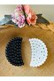 Women's 2-Piece Medium Size Pearl Buckle Set (6cm)