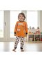 Boy's Cotton Football Printed Long Sleeve 2-Piece Set Cb1077 - 2