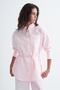Basic Shirt Pants Set Pink - 4