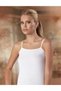 Women's White Thin Strap Classic 6-Piece Undershirt