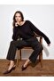 Boat Neck Draped Soft Textured Sweater