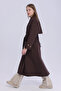 Women's Brown Oversize Trench Coat Lined Seasonal Trench Coat - 6