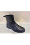 Genuine Leather Zippered Boots Women's Shoes - 2