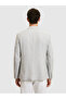 Light Gray Slim Fit Wool Linen Blended Jacket 50284564-Vr001 - 6