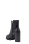 Black Leather Platform Heeled Women's Boots (005 2601135) - 3