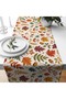 Digital Printed Runner - Floral/Leaf Patterned / Embroidery-Looking / Autumn Series - 140X40 cm