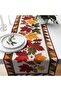 Digital Printed Runner - Floral/Leaf/Pumpkin Patterned / Embroidery-Looking / Autumn / Halloween Series - 140X40 cm