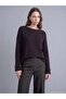 Boat Neck Draped Soft Textured Sweater - 3
