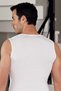 Men's White Lycra Modal Sports Undershirt Me116 - 2